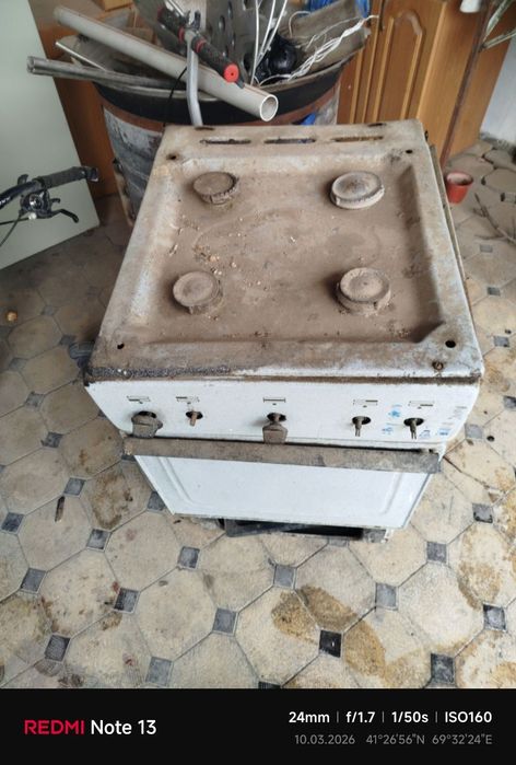 Газ плита 4х конфорок