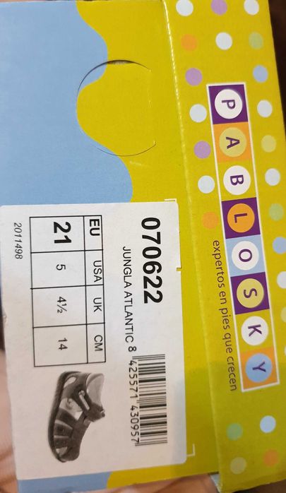 Pablosky сандали детские кожаные 22р