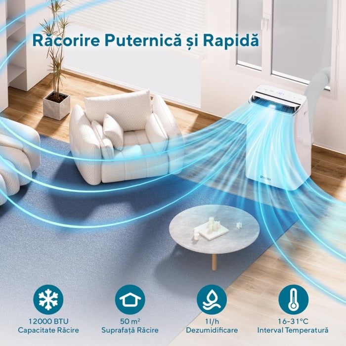 Vand aer conditionat portabil Heber 12000 btu nou