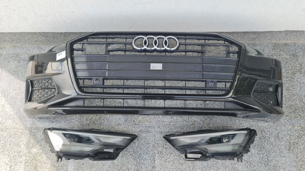 Spoiler bara fata completa grila far faruri led Audi A6 S6 4K C8 4K0807437 4K0941034 4K0941033