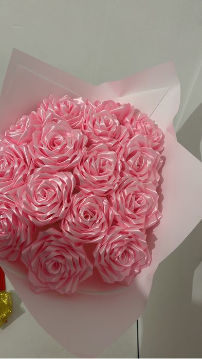 цветы из ленты (атлас)