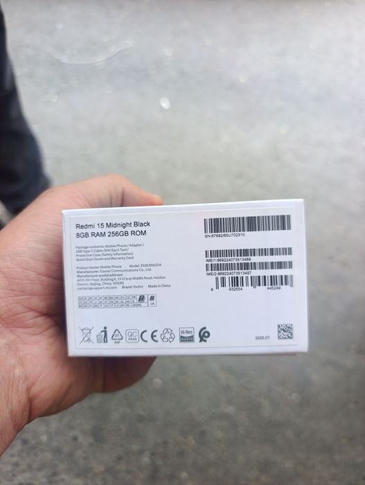 Redmi 15 8/256 ishlashi chotkiy xali zavod plyonkasi turibti