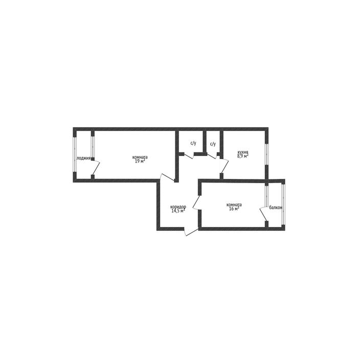 2х комнатная квартира в р-не Наурыз за 29,8 млн тнг