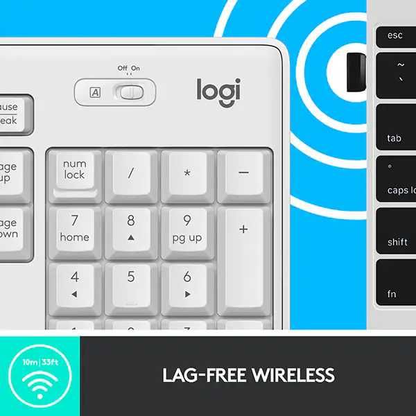 Kit Mouse si Tastatura wireless Logitech MK295 silent cod 920-009824 culoare alb garantie nou Sigilat