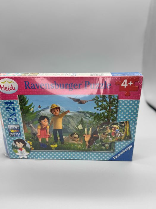 Детски пъзел Ravensburger Heidi 2 x 24 части + мини постери, 4+ години