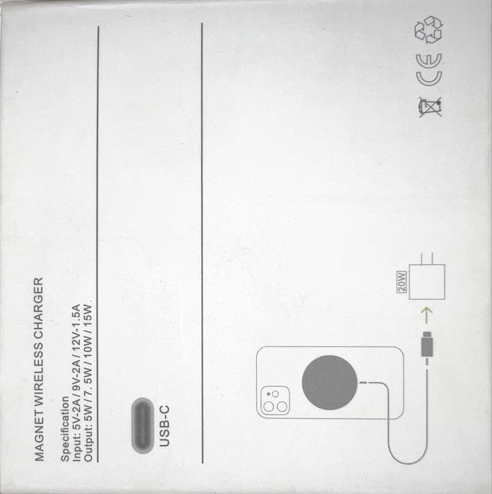 Беспроводная зарядка MagSafe Apple, магнитная зарядка для iPhone