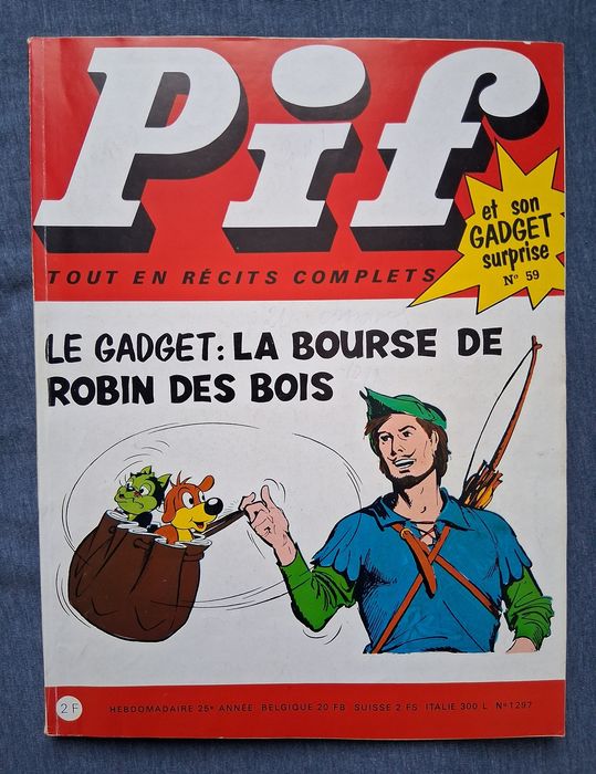 Старо Френско Списание PIF Gadjet 59  Брой / 1970 год.