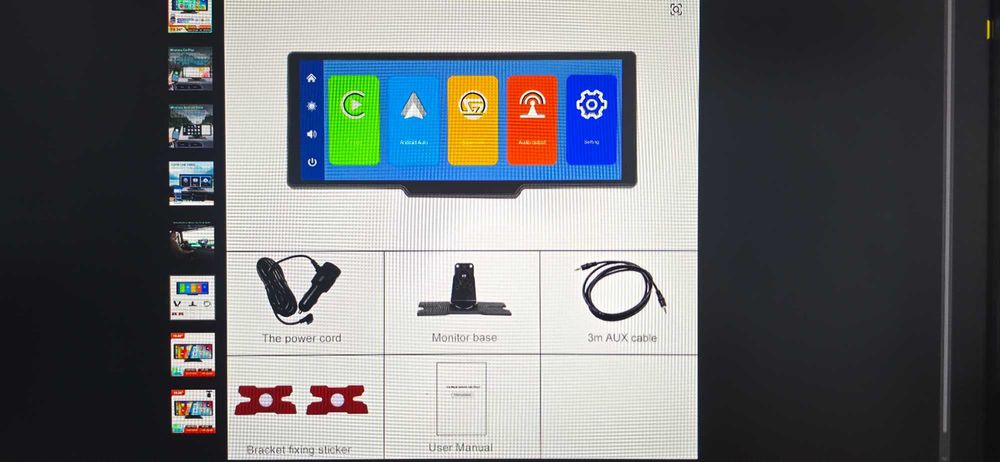 мултимедия Podofo 10.26'' Touch Screen Smart Screen Player CarPlay Android Auto
