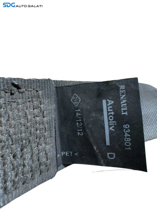 Centura Siguranta Dreapta Fata Dacia Duster 1 2010 - 2018 Cod 934801 [P0056]