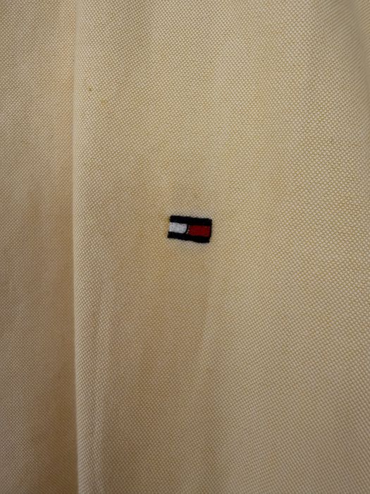 Чисто нова мъжка риза Tommy Hilfiger 80's Two Ply с къс ръкав, жълта, жълт цвят, размер XXL,  дизайнерска