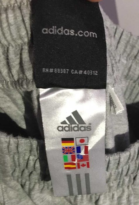 Pantaloni Adidas Womans, culoare gri (3 Stripes), marimea M (Fit M-L)