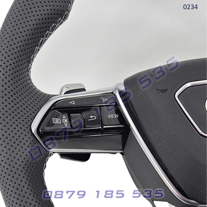 Рязан спортен волан S-Line кожа Audi A1 A3 A5 A5 A6 TT Q3 Q5 Q7 АУДИ