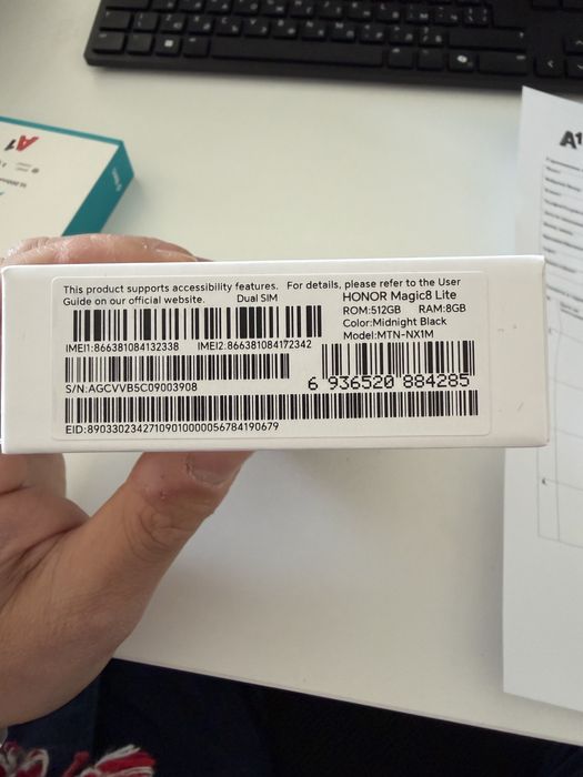 Honor Magic8 Lite 512 midnight black
