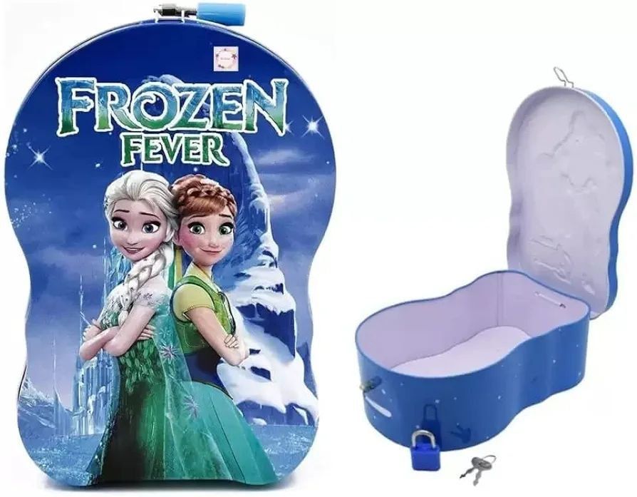 Копилка детская для монет металлическая