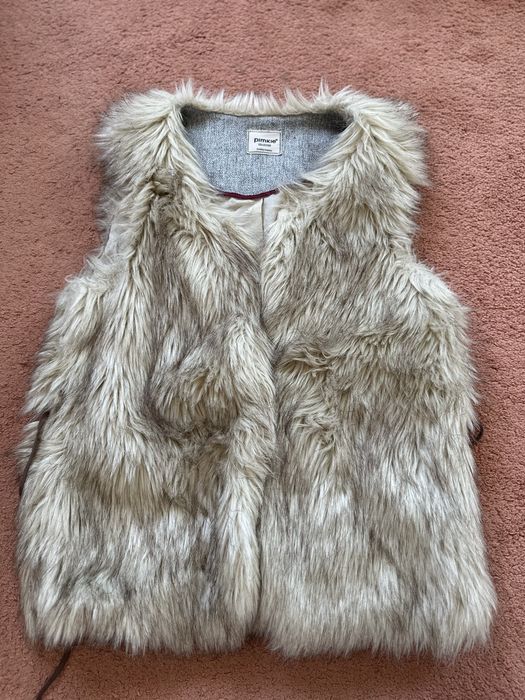 Vesta blana artificiala S