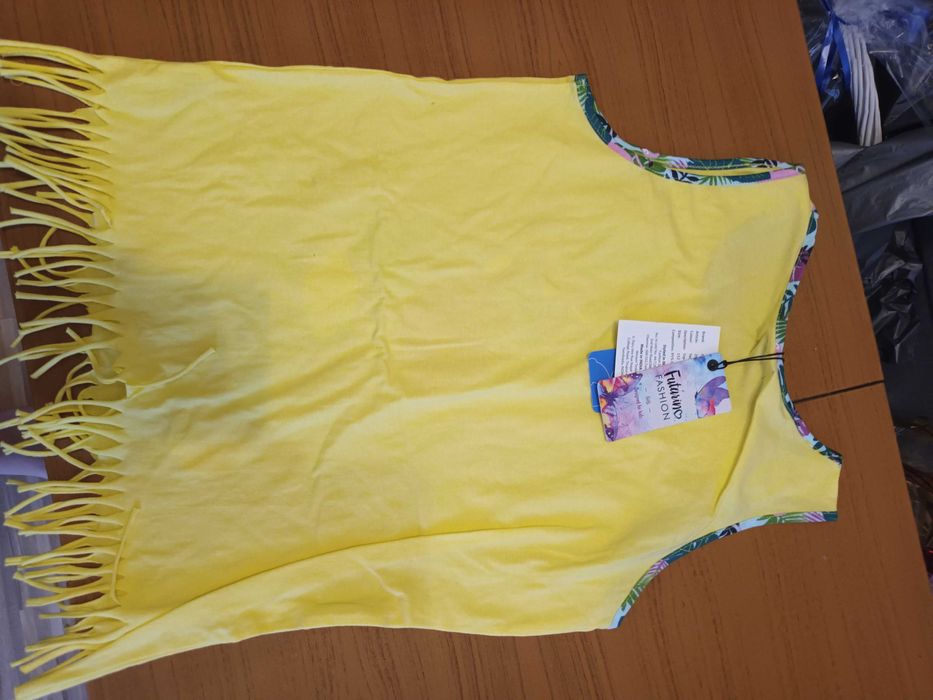 Чисто нов детски жълт потник