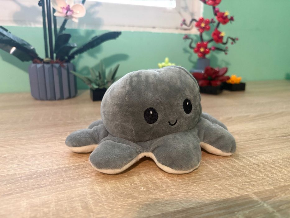 Плюшена играчка с 2 лица - октопод, лисица, еднорог