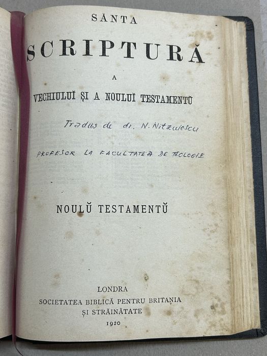 Sănta Scriptură a Vechiului si a noului Testamentu