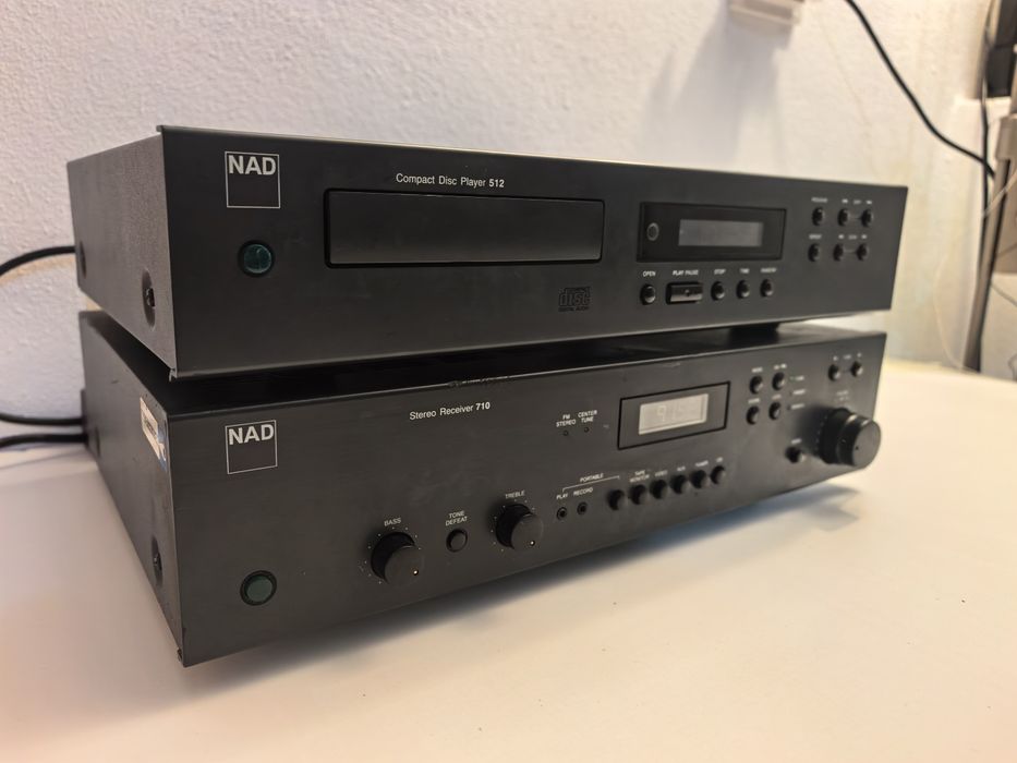 Amplificator NAD 710 si CD NAD 512 compact disc amplituner statie