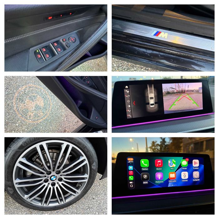 BMW Seria 5 G30 520d 190CP M-paket Full Led Jante Camera Piele Carplay