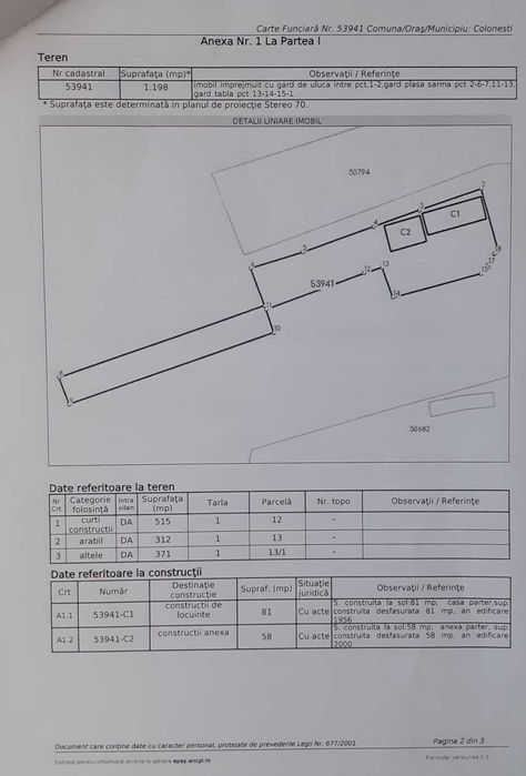 Casă de vânzare-Colonesti-sau schimb cu garsonieră in Slatina