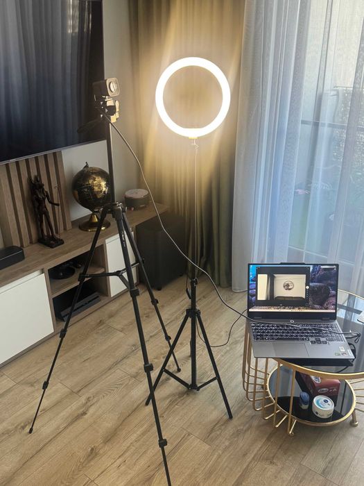 Logitech StreamCam + Trepied + Ring Light