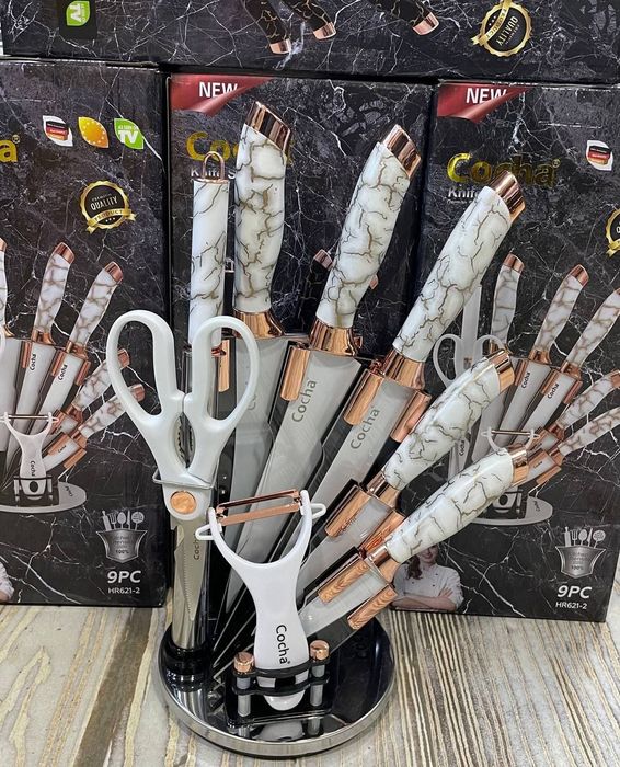 Профессиональный набор кухонных ножей 9в1