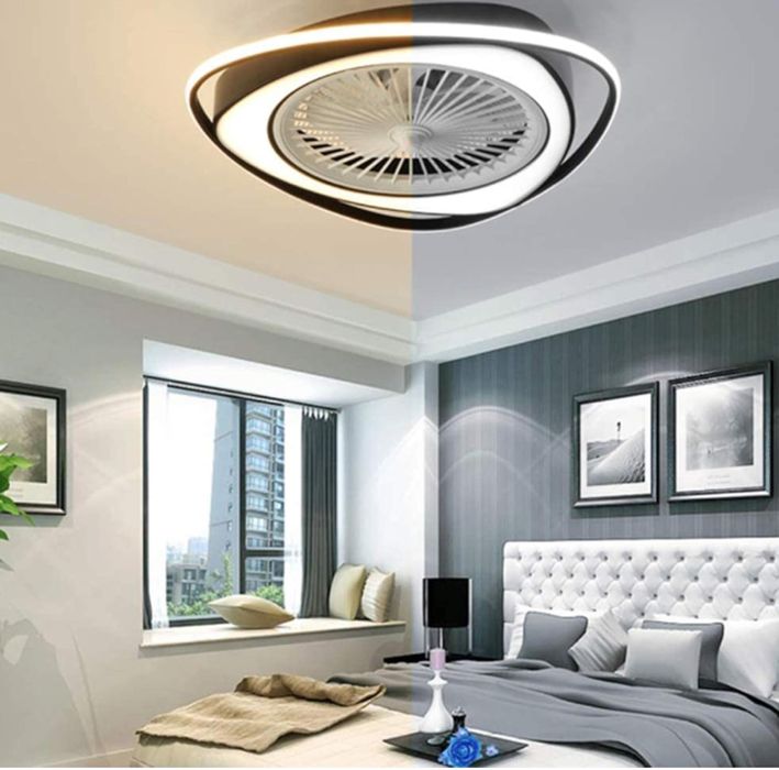 LED таванен вентилатор с осветление
