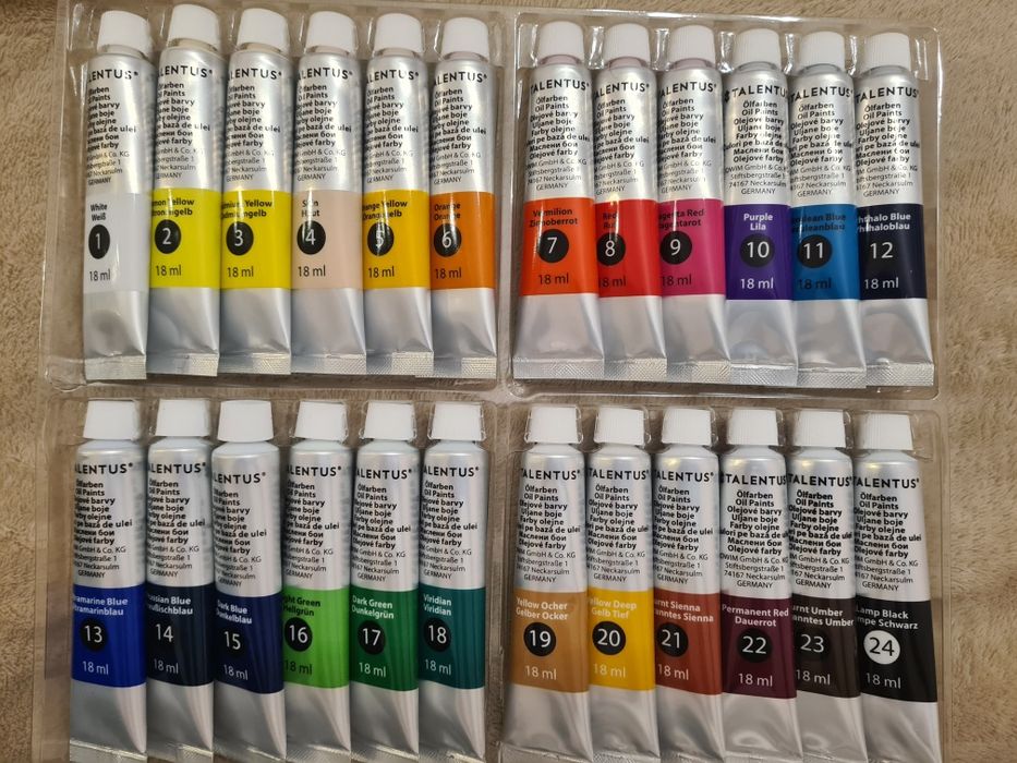 Маслени бои 24 туби