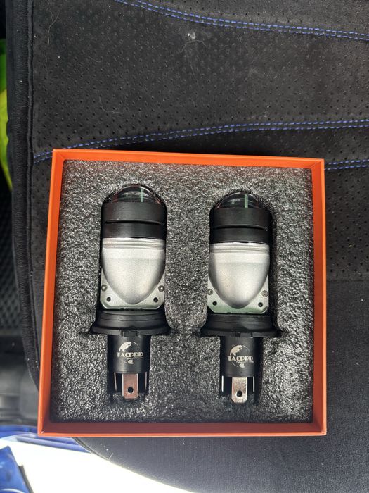 H4 мини линзы 3 цветные