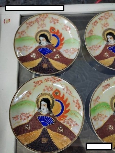 Шест чинийки за чаши за кафе япония