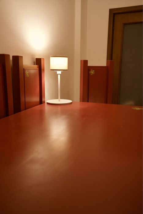 Masa cu 8 scaune lemn masiv de brad 200x110x77