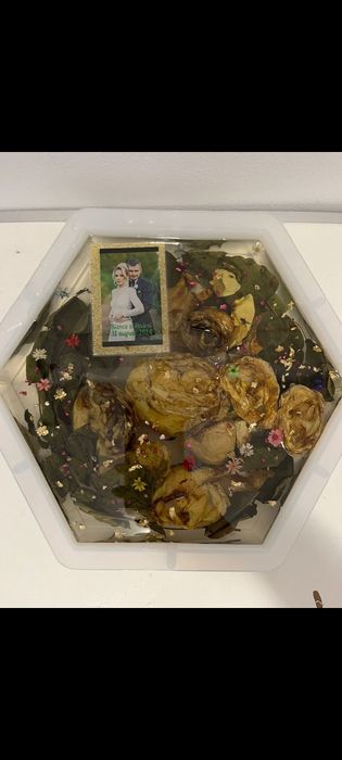 Buchet mireasa in rasina epoxidica