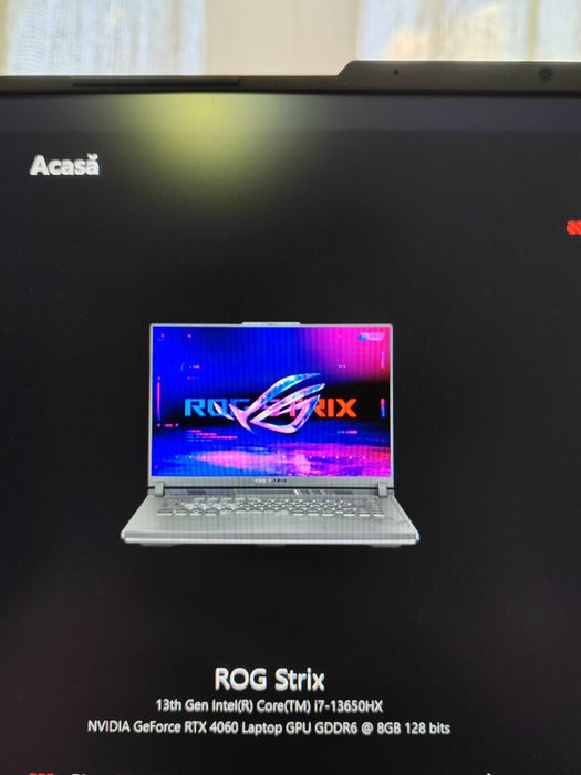 ASUS ROG Strix G16 i7-13650HX RTX 4060 / 165Hz / stare bună