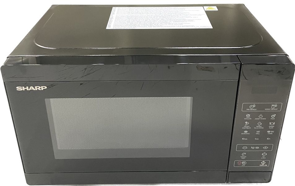 Микровълнова фурна Sharp, черен, 900 W, 25 литра