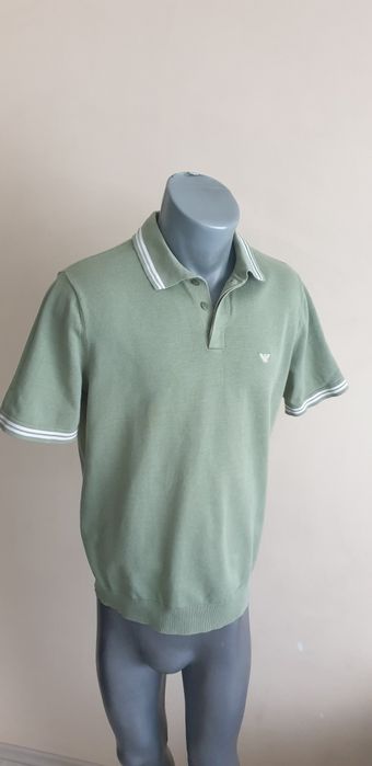 Emporio Armani Cotton Knit Mens Size 50 / L ОРИГИНАЛ! Мъжка Тениска!