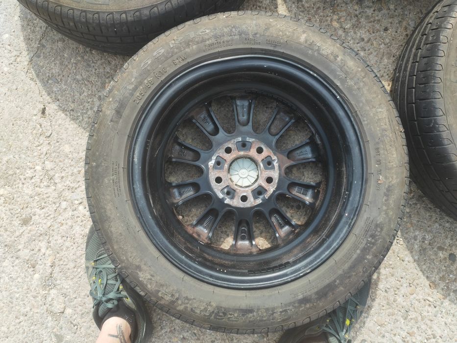 Vând jante bmw seria 1 e87 205 55 R16 pirreli run flat dot 2021