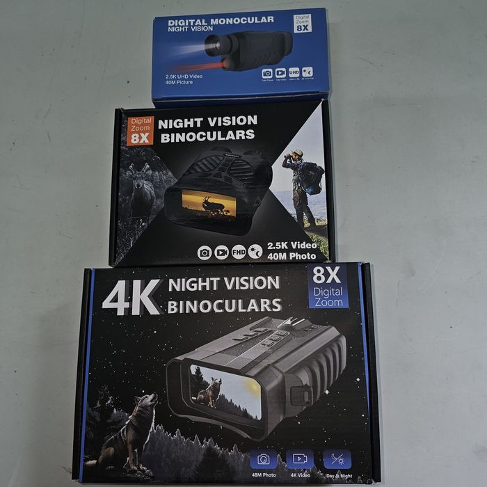 Записващ бинокъл с нощно и дневно виждане. резолюция-4K