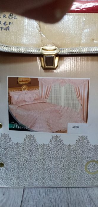 Свадебное покрывало приданное