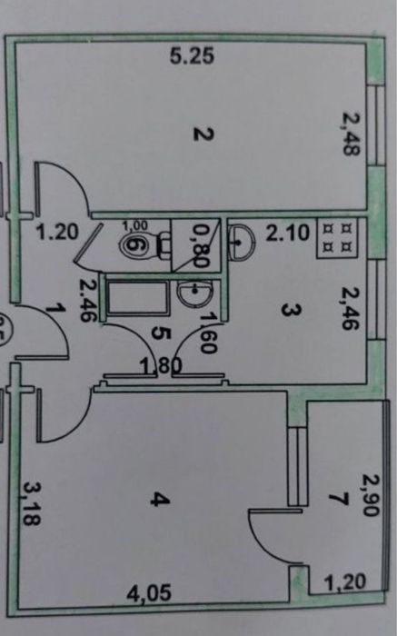 2 комнатная квартира продам Срочно ! Метро Мирзо Улугбек Чиланзар 6