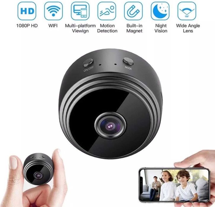 Mini Camera Wifi Full HD 1080p Suport Card 128gb