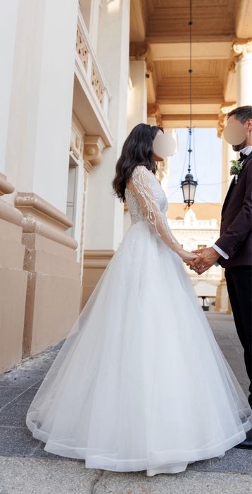 Rochie de mireasă mărimea 38, ca nouă, preț negociabil