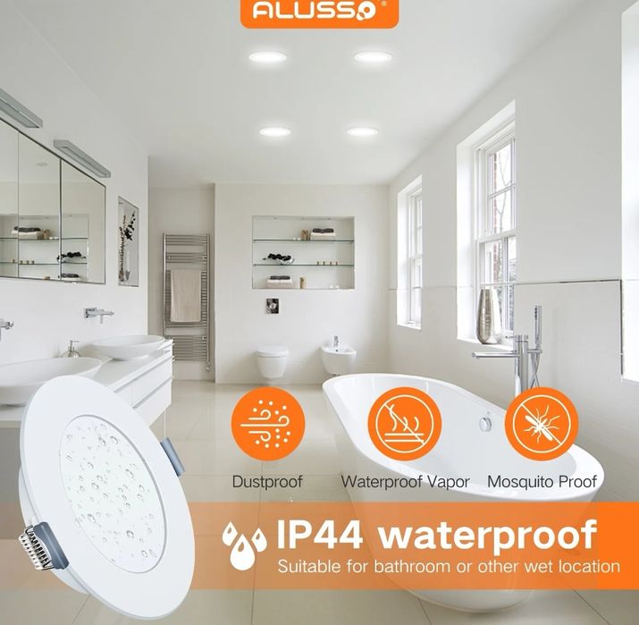 LED луни 6 бр ALUSSO FASLUM ECO Ф118мм, 6W, 3000K, 430lm