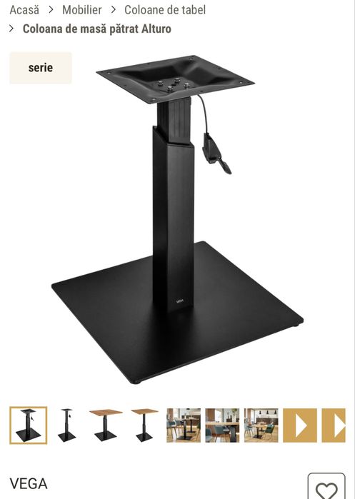 Picior metalic inalt /masa inalta bar