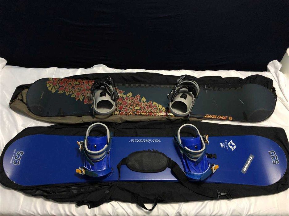 2 Placi Snowboard Rossignol si Santa Cruz 150cm Men
