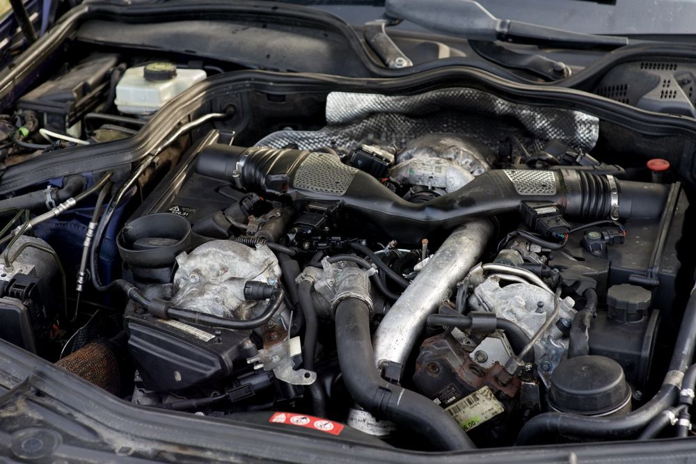 Motor complet Mercedes CLS320CDI W219 OM642 224CP turbo actuator injector pompa vacuum pompa apa pompa servo pompa inalta presiune alernator electromo