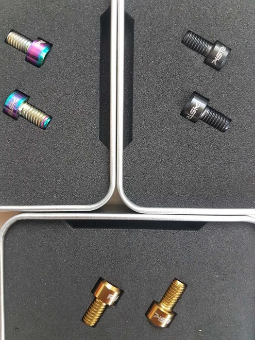 Set 2 diverse surub bicicleta m4 m5 m6 titanium suruburi risk cursiera frana 20 , 30 sau 40mm