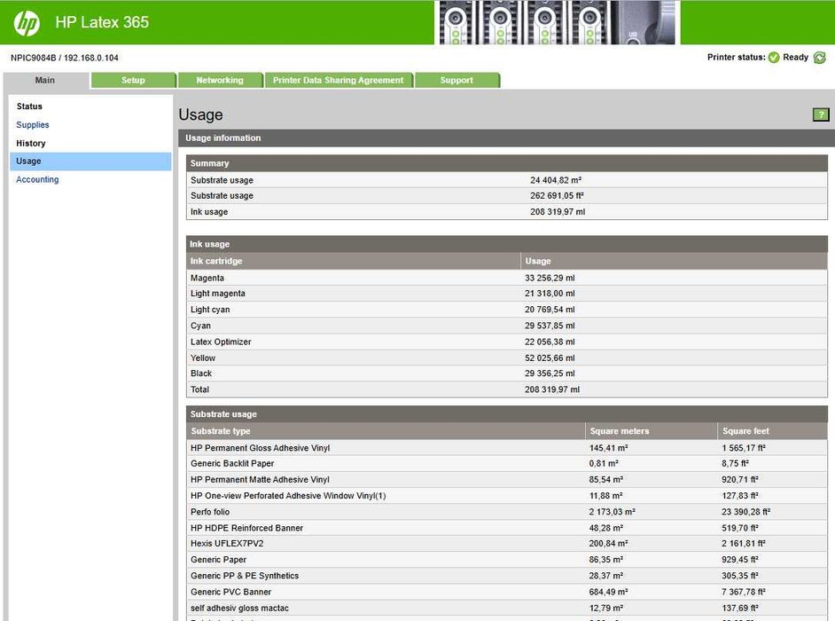 Широкоформатен латексов принтер HP L365