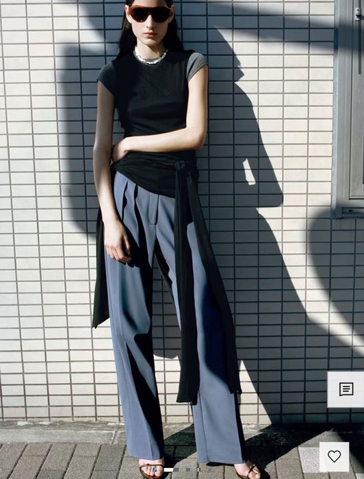 Pantaloni costum Mango femei lână