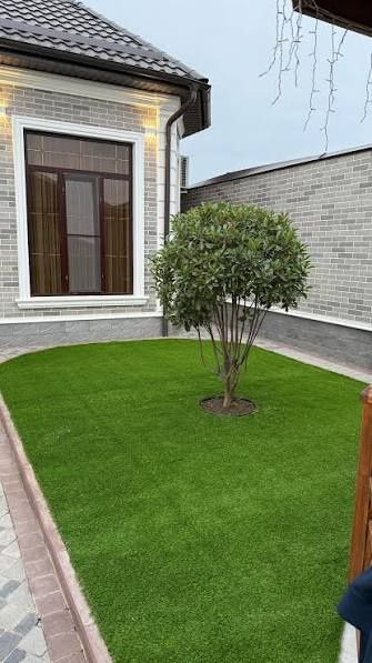 Suniy gazon VA zabor o'rnatish